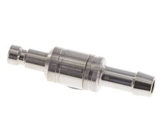 Stainless Steel 316L DN 2.7 (Micro) Air Coupling Plug 5 mm Hose Pillar Double Shut-Off