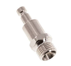 Nickel-plated Brass DN 2.7 (Micro) Air Coupling Plug G 1/8 inch Male Double Shut-Off