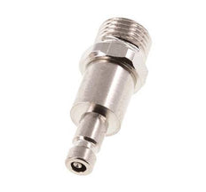 Nickel-plated Brass DN 2.7 (Micro) Air Coupling Plug G 1/8 inch Male Double Shut-Off