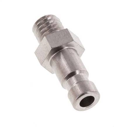 Stainless steel DN 2.7 (Micro) Air Coupling Plug M5 Male