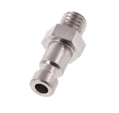 Stainless steel DN 2.7 (Micro) Air Coupling Plug M5 Male