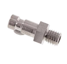 Stainless steel DN 2.7 (Micro) Air Coupling Plug M5 Male