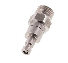 Stainless steel DN 2.7 (Micro) Air Coupling Plug G 1/8 inch Male Double Shut-Off