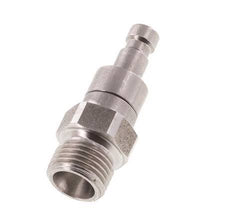 Stainless steel DN 2.7 (Micro) Air Coupling Plug G 1/8 inch Male Double Shut-Off