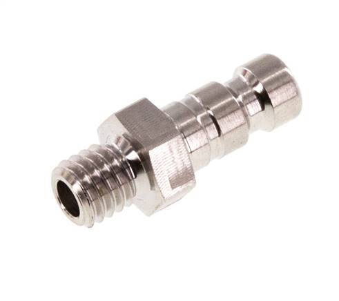 Stainless Steel 316L DN 2.7 (Micro) Air Coupling Plug M5 Male