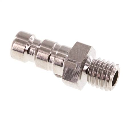 Edelstahl 316L DN 2,7 (Micro) Luftkupplungsstecker M5 männlich