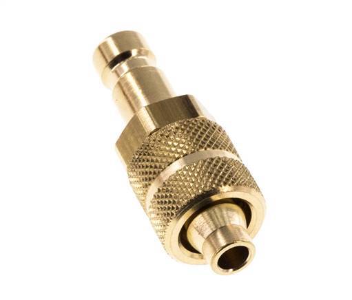Brass DN 2.7 (Micro) Air Coupling Plug 4x6 mm Union Nut [2 Pieces]