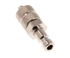 Nickel-plated Brass DN 2.7 (Micro) Air Coupling Plug 3x4.3 mm Union Nut [2 Pieces]