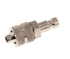 Nickel-plated Brass DN 2.7 (Micro) Air Coupling Plug 4x6 mm Union Nut [2 Pieces]