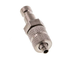 Stainless steel DN 2.7 (Micro) Air Coupling Plug 3x4.3 mm Union Nut