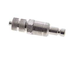 Stainless Steel 316L DN 2.7 (Micro) Air Coupling Plug 3x4.3 mm Union Nut Double Shut-Off