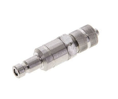 Stainless Steel 316L DN 2.7 (Micro) Air Coupling Plug 3x4.3 mm Union Nut Double Shut-Off