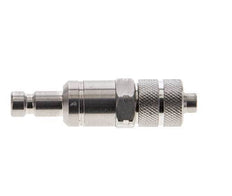 Stainless Steel 316L DN 2.7 (Micro) Air Coupling Plug 4x6 mm Union Nut Double Shut-Off