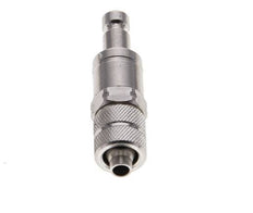 Stainless Steel 316L DN 2.7 (Micro) Air Coupling Plug 4x6 mm Union Nut Double Shut-Off