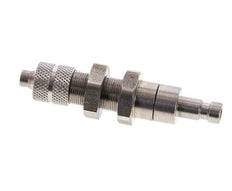 Edelstahl DN 2,7 (Micro) Luftkupplung Stopfen 4x6 mm Überwurfmutter Bulkhead Doppelabsperrung