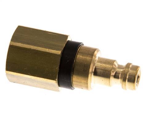 Brass DN 5 Black Air Coupling Plug G 1/4 inch Female