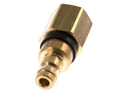 Brass DN 5 Black Air Coupling Plug G 1/4 inch Female