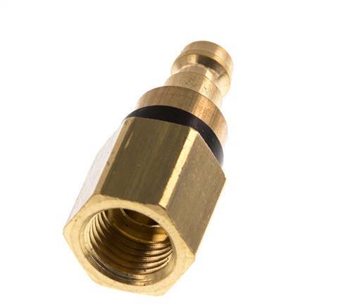 Brass DN 5 Black Air Coupling Plug G 1/4 inch Female