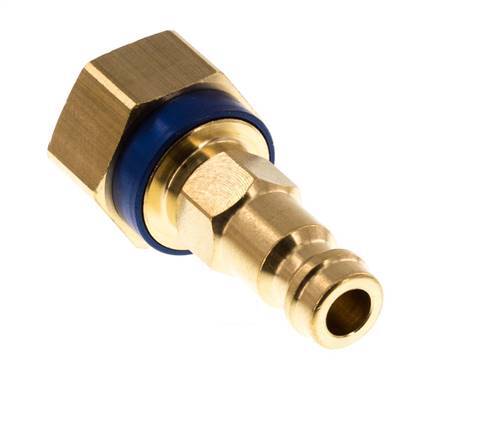Brass DN 5 Blue-Coded Air Coupling Plug G 1/8 inch Female