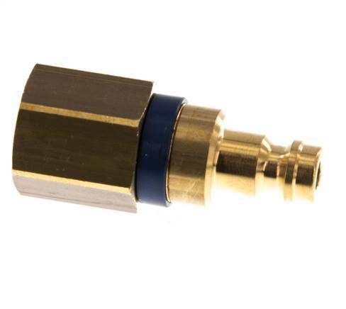Messing DN 5 Blau Luftkupplungsstecker G 1/4 Zoll Innengewinde