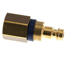 Messing DN 5 Blau Luftkupplungsstecker G 1/4 Zoll Innengewinde