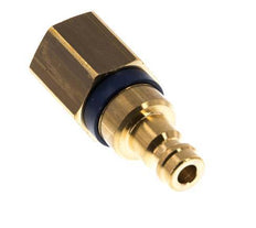 Messing DN 5 Blau Luftkupplungsstecker G 1/4 Zoll Innengewinde