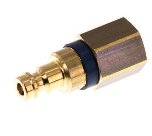 Messing DN 5 Blau Luftkupplungsstecker G 1/4 Zoll Innengewinde