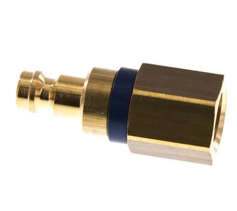 Messing DN 5 Blau Luftkupplungsstecker G 1/4 Zoll Innengewinde