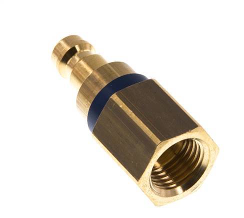 Messing DN 5 Blau Luftkupplungsstecker G 1/4 Zoll Innengewinde