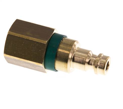 Messing DN 5 grün Luftkupplungsstecker G 1/4 Zoll weiblich