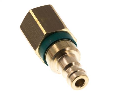 Messing DN 5 grün Luftkupplungsstecker G 1/4 Zoll weiblich