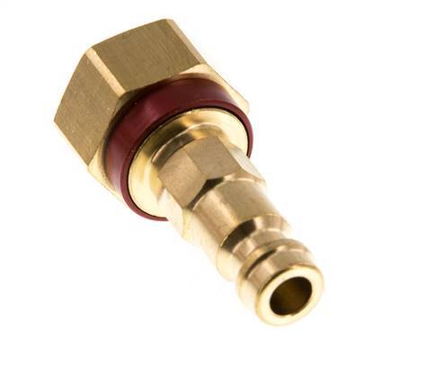 Brass DN 5 Red-Coded Air Coupling Plug G 1/8 inch Female