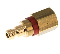 Brass DN 5 Red Air Coupling Plug G 1/4 inch Female