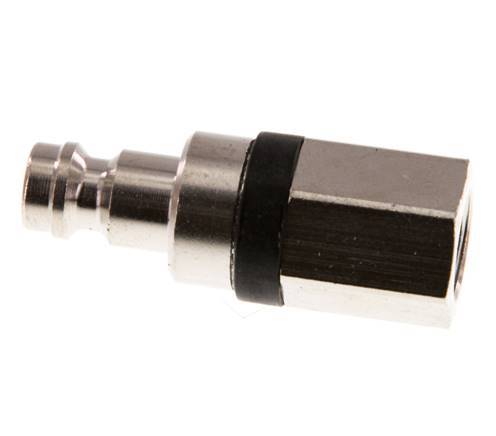 Nickel-plated Brass DN 5 Black Air Coupling Plug G 1/8 inch Female