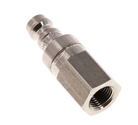 Stainless Steel 316L DN 5 Air Coupling Plug G 1/8 inch Female Double Shut-Off