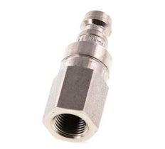 Stainless Steel 316L DN 5 Air Coupling Plug G 1/8 inch Female Double Shut-Off