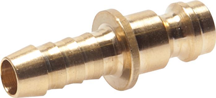 Brass DN 5 Air Coupling Plug 6 mm Hose Pillar [10 Pieces]