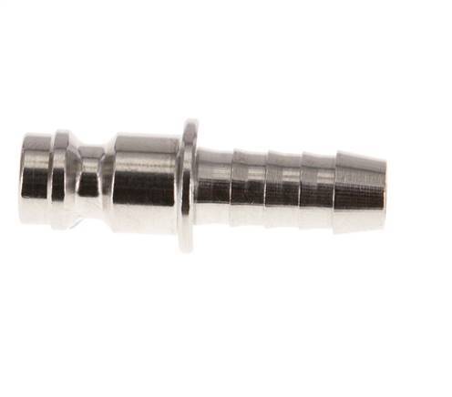 Nickel-plated Brass DN 5 Air Coupling Plug 6 mm Hose Pillar [5 Pieces]