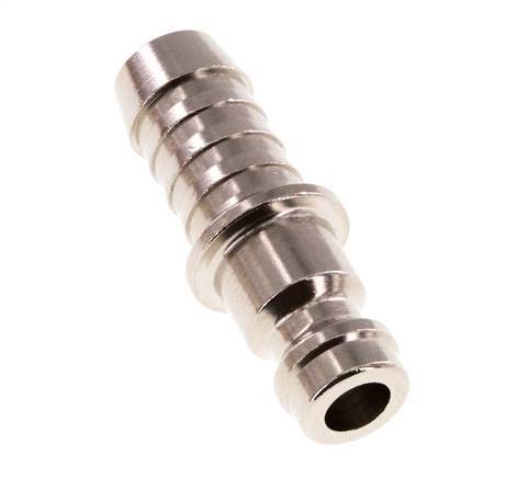 Nickel-plated Brass DN 5 Air Coupling Plug 8 mm Hose Pillar [5 Pieces]