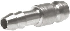 Nickel-plated Brass DN 5 Air Coupling Plug 6 mm Hose Pillar [5 Pieces]
