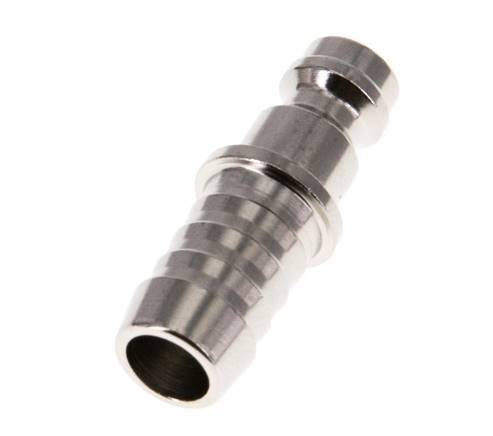 Nickel-plated Brass DN 5 Air Coupling Plug 9 mm Hose Pillar [5 Pieces]