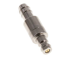 Nickel-plated Brass DN 5 Air Coupling Plug 9 mm Hose Pillar Double Shut-Off