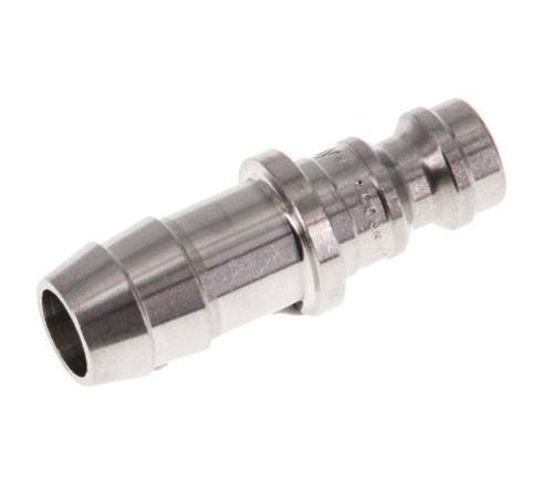 Stainless steel DN 5 Air Coupling Plug 9 mm Hose Pillar
