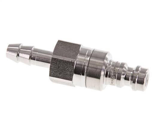 Edelstahl 316L DN 5 Luftkupplungsstecker 6 mm Schlauchsäule Doppelabsperrung