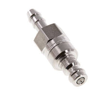 Edelstahl 316L DN 5 Luftkupplungsstecker 6 mm Schlauchsäule Doppelabsperrung