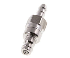 Edelstahl 316L DN 5 Luftkupplungsstecker 6 mm Schlauchsäule Doppelabsperrung