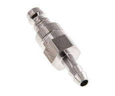 Edelstahl 316L DN 5 Luftkupplungsstecker 6 mm Schlauchsäule Doppelabsperrung
