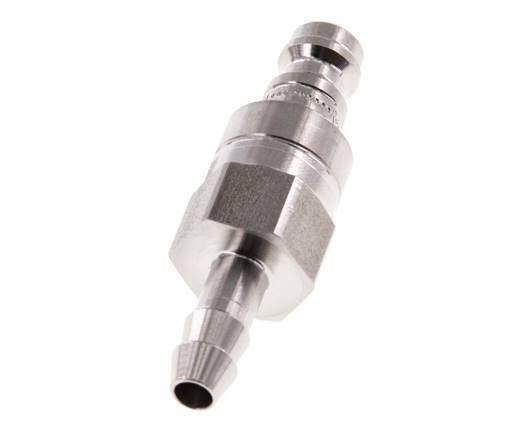 Edelstahl 316L DN 5 Luftkupplungsstecker 6 mm Schlauchsäule Doppelabsperrung