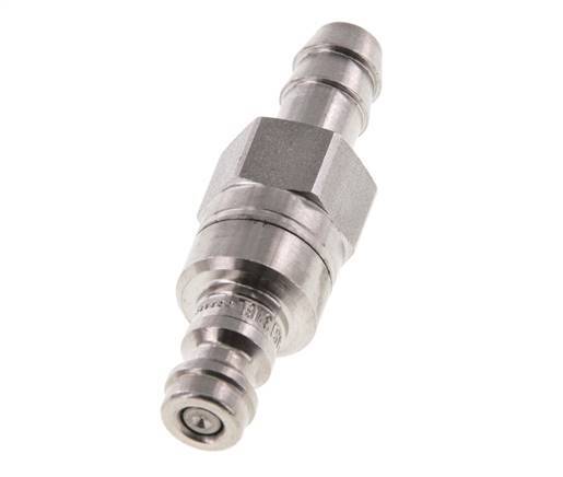 Edelstahl 316L DN 5 Luftkupplungsstecker 8 mm Schlauchsäule Doppelabsperrung