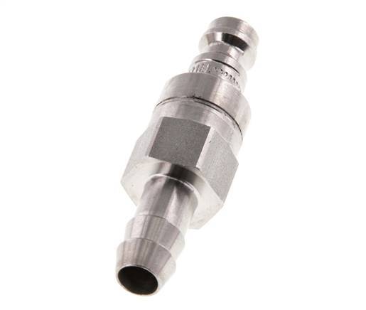 Edelstahl 316L DN 5 Luftkupplungsstecker 8 mm Schlauchsäule Doppelabsperrung